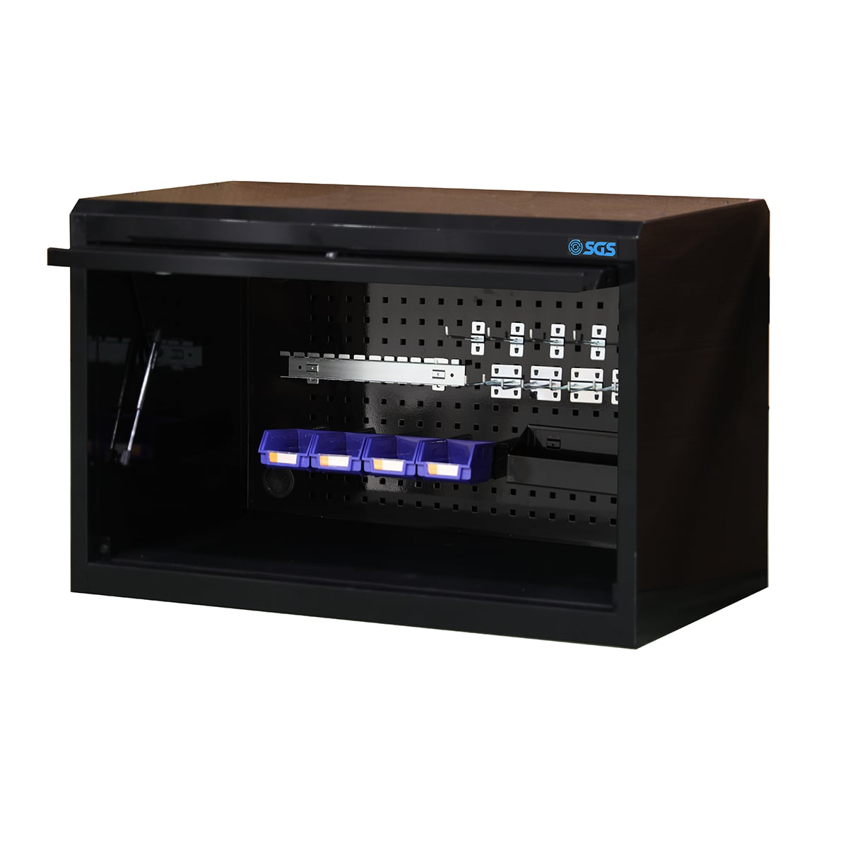 SGS 42in Hutch Top Cabinet - Black